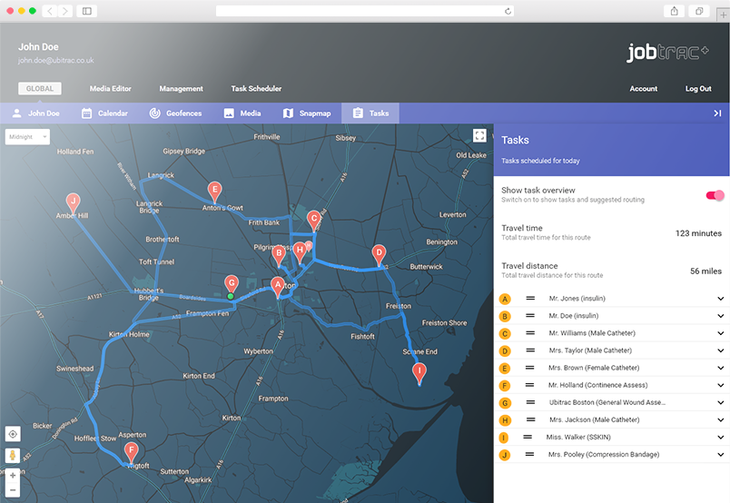 Task scheduling and routing